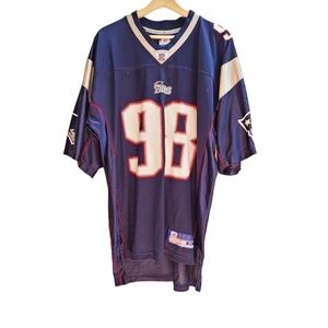 New England Patriots Jersey Shirt, C. Brown 98, Reebok, Size Medium, Oversized